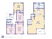 【東京都/府中市住吉町】府中市住吉町2丁目 新築一戸建て 間取り図