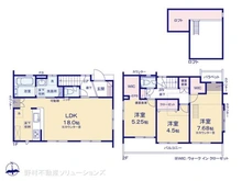 【東京都/府中市朝日町】府中市朝日町1丁目 新築一戸建て 間取り図