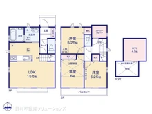 【東京都/府中市北山町】府中市北山町2丁目 新築一戸建て 間取り図
