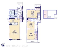 【東京都/府中市是政】府中市是政1丁目 新築一戸建て 間取り図