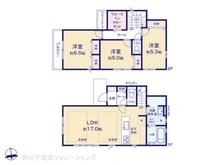 【東京都/府中市朝日町】府中市朝日町1丁目 新築一戸建て 間取り図