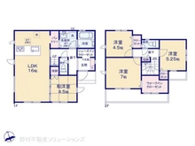 【東京都/府中市多磨町】府中市多磨町2丁目 新築一戸建て 間取り図
