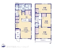 【東京都/府中市小柳町】府中市小柳町5丁目 新築一戸建て 間取り図