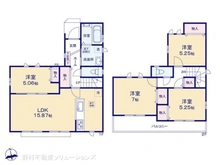 【東京都/府中市日新町】府中市日新町3丁目 新築一戸建て 間取り図