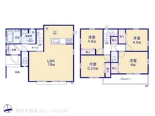 【東京都/府中市日新町】府中市日新町3丁目 新築一戸建て 間取り図