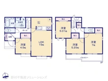 【東京都/府中市日新町】府中市日新町3丁目 新築一戸建て 間取り図