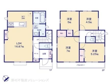 【東京都/日野市落川】日野市落川 新築一戸建て 間取り図