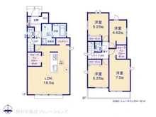 【東京都/府中市是政】府中市是政2丁目 新築一戸建て 間取り図