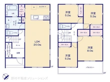 【東京都/府中市日新町】府中市日新町1丁目 新築一戸建て 間取り図