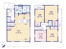 【東京都/府中市分梅町】府中市分梅町3丁目 新築一戸建て 間取り図