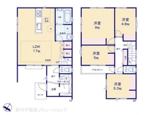 【東京都/日野市南平】日野市南平9丁目 新築一戸建て 間取り図