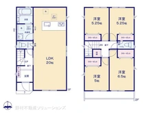 【東京都/日野市落川】日野市落川 新築一戸建て 間取り図