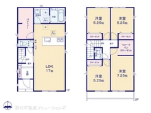 【東京都/日野市落川】日野市落川 新築一戸建て 間取り図