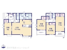 【東京都/府中市日新町】府中市日新町3丁目 新築一戸建て 間取り図
