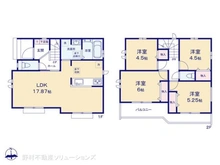 【東京都/府中市日新町】府中市日新町3丁目 新築一戸建て 間取り図