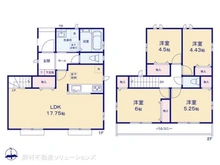 【東京都/府中市日新町】府中市日新町3丁目 新築一戸建て 間取り図