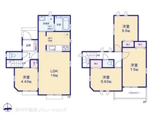 【東京都/府中市日新町】府中市日新町3丁目 新築一戸建て 間取り図