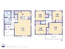 【東京都/府中市日新町】府中市日新町3丁目 新築一戸建て 間取り図
