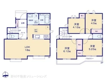 【東京都/府中市日新町】府中市日新町3丁目 新築一戸建て 間取り図