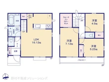 【東京都/府中市西府町】府中市西府町3丁目 新築一戸建て 間取り図