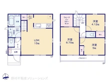 【東京都/府中市西府町】府中市西府町3丁目 新築一戸建て 間取り図