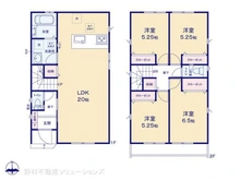 【東京都/日野市落川】日野市落川 新築一戸建て 間取り図