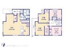 【東京都/日野市南平】日野市南平2丁目 新築一戸建て 間取り図