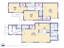 【東京都/府中市若松町】府中市若松町3丁目 新築一戸建て 間取り図