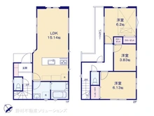 【東京都/府中市西府町】府中市西府町4丁目 新築一戸建て 間取り図