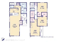 【東京都/府中市四谷】府中市四谷3丁目 新築一戸建て 間取り図
