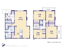 【東京都/府中市西原町】府中市西原町4丁目 新築一戸建て 間取り図