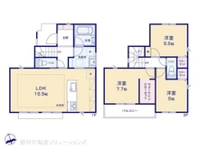 【東京都/府中市晴見町】府中市晴見町3丁目 新築一戸建て 間取り図