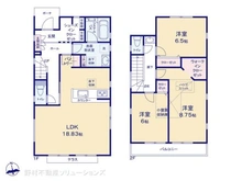 【東京都/日野市新井】日野市新井1丁目 新築一戸建て 間取り図