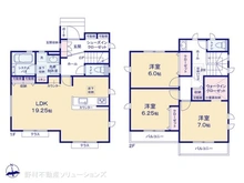 【東京都/日野市新井】日野市新井1丁目 新築一戸建て 間取り図