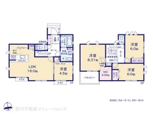 【東京都/日野市新井】日野市新井1丁目 新築一戸建て 間取り図