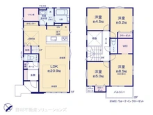 【東京都/府中市四谷】府中市四谷3丁目 新築一戸建て 間取り図