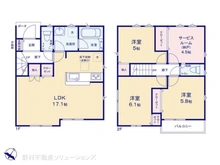【東京都/府中市是政】府中市是政6丁目 新築一戸建て 間取り図