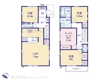 【東京都/府中市是政】府中市是政6丁目 新築一戸建て 間取り図
