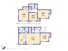 【東京都/府中市四谷】府中市四谷5丁目 新築一戸建て 間取り図