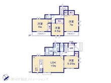 【東京都/府中市四谷】府中市四谷5丁目 新築一戸建て 間取り図