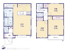 【東京都/府中市押立町】府中市押立町2丁目 新築一戸建て 間取り図