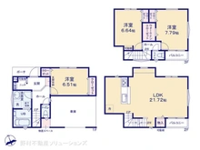 【東京都/府中市朝日町】府中市朝日町2丁目 新築一戸建て 間取り図