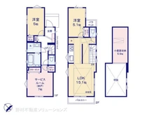 【東京都/府中市四谷】府中市四谷1丁目 新築一戸建て 間取り図
