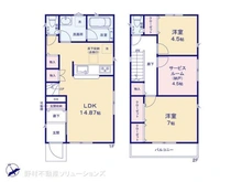 【東京都/府中市白糸台】府中市白糸台6丁目 新築一戸建て 間取り図