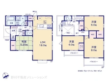 【東京都/府中市清水が丘】府中市清水が丘3丁目 新築一戸建て 間取り図