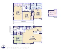 【東京都/日野市南平】日野市南平1丁目 新築一戸建て 間取り図