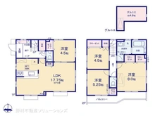 【東京都/日野市南平】日野市南平1丁目 新築一戸建て 間取り図