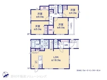 【神奈川県/横浜市戸塚区南舞岡】横浜市戸塚区南舞岡4丁目 新築一戸建て 間取り図