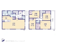 【神奈川県/横浜市港南区下永谷】横浜市港南区下永谷3丁目 新築一戸建て 間取り図