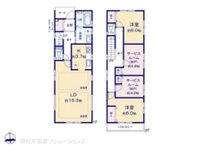 【神奈川県/横浜市戸塚区汲沢】横浜市戸塚区汲沢7丁目 新築一戸建て 間取り図